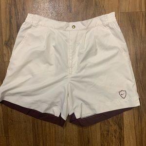 Nike Golf White Maroon Shorts Vintage M
